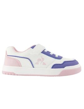 Zapatillas le coq sportif lcs court breaker blanco de niña.