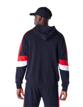 sudadera new era chicago bulls color block negro.