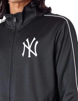 Chaqueta deportiva new era MLB Neyyan negro unisex.