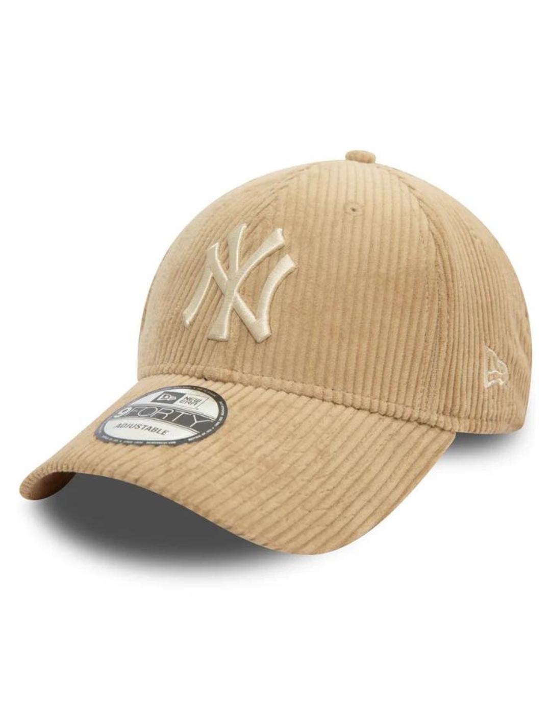 gorra new era neyyan cord beige de hombre.