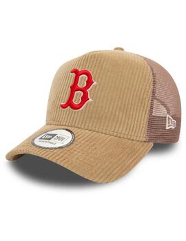 gorra new era mlb red sox cord beige de hombre.