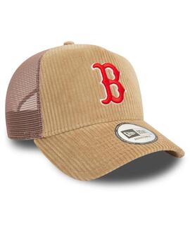 gorra new era mlb red sox cord beige de hombre.