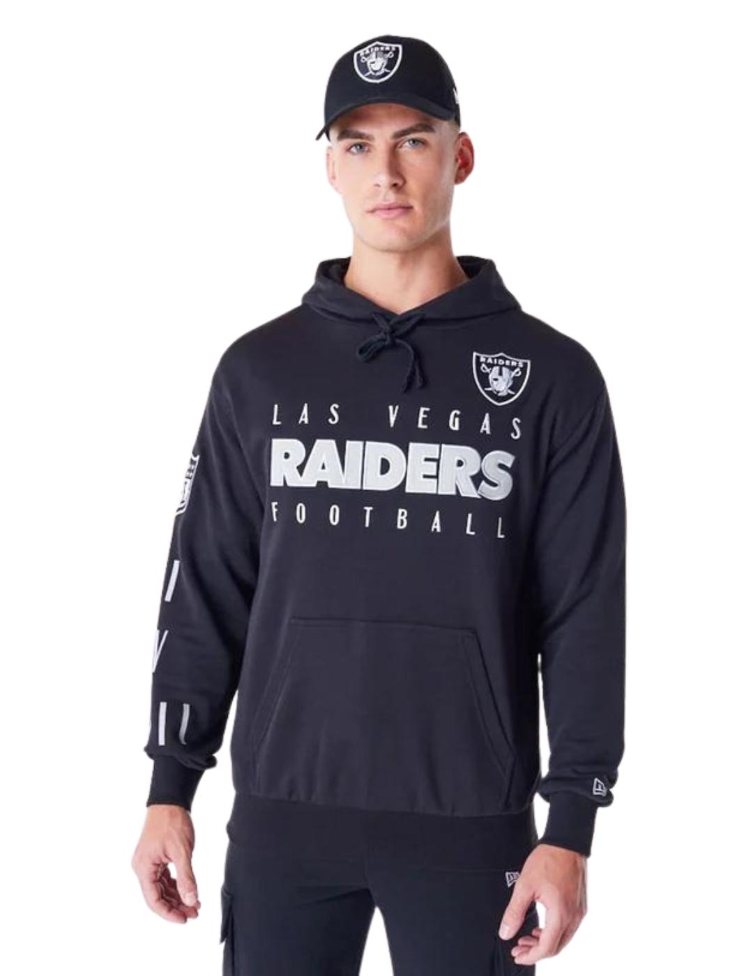 sudadera new era nfl raiders negro de hombre.