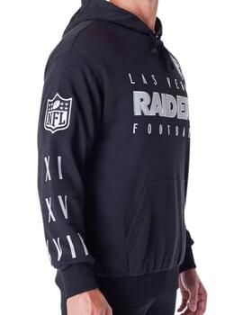 sudadera new era nfl raiders negro de hombre.