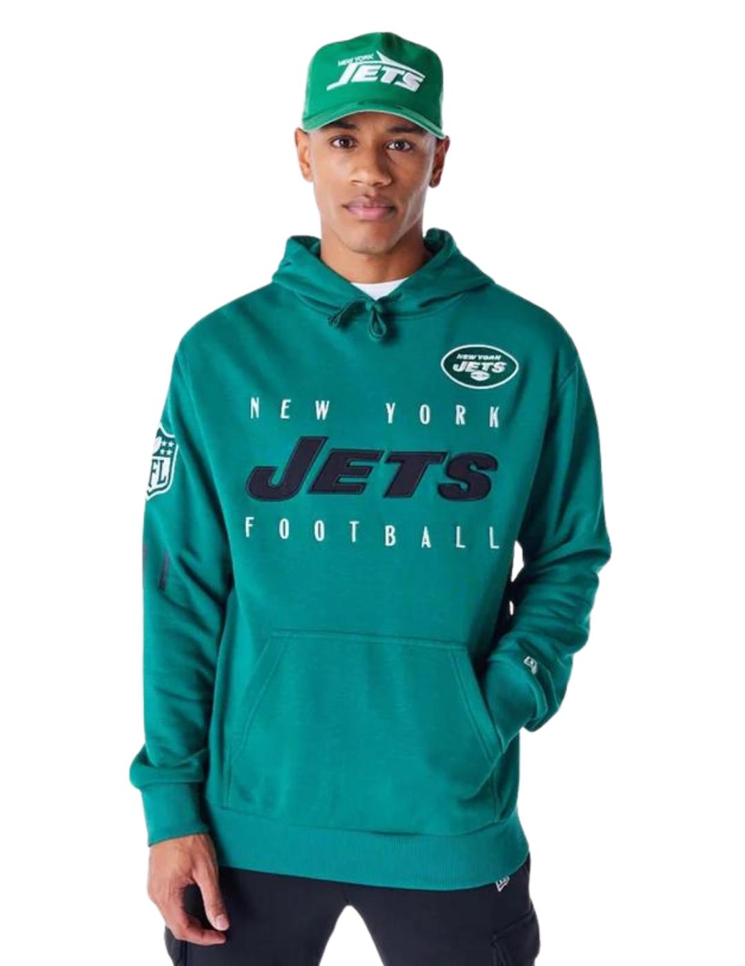 sudadera new era nfl ny jets verde de hombre.