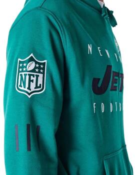 sudadera new era nfl ny jets verde de hombre.