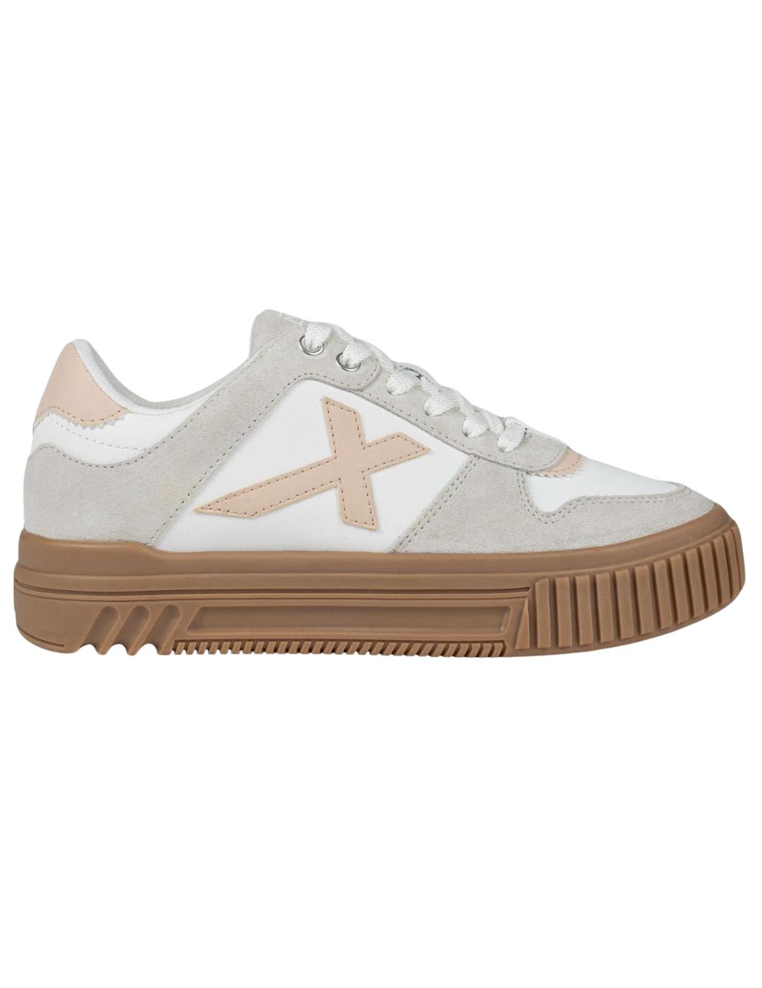 Zapatillas munich mina 04 blanco de mujer.