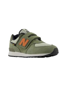 Zapatillas new balance pv574sof verde de niño.