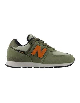 Zapatillas new balance pc574sof verde de niño.