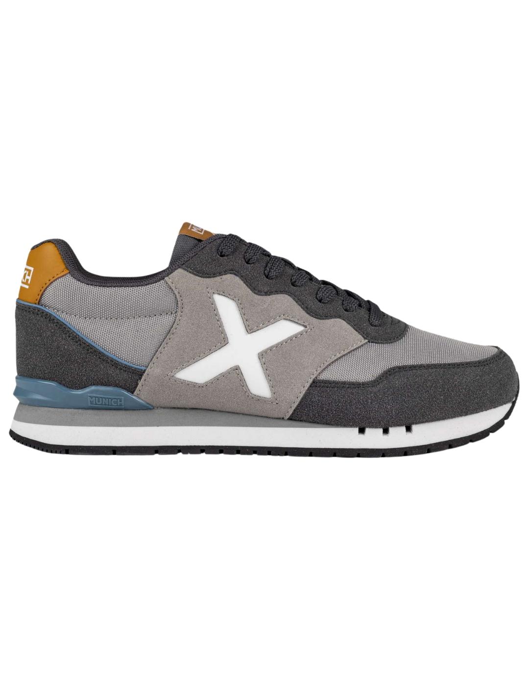 Zapatillas munich dash 228 gris de hombre.