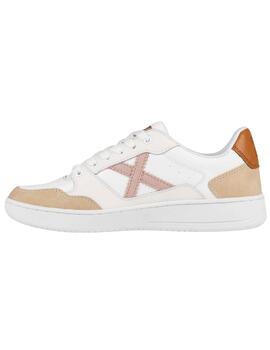 Zapatillas munich legit 84 blanco beige de mujer.