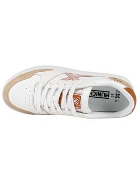 Zapatillas munich legit 84 blanco beige de mujer.