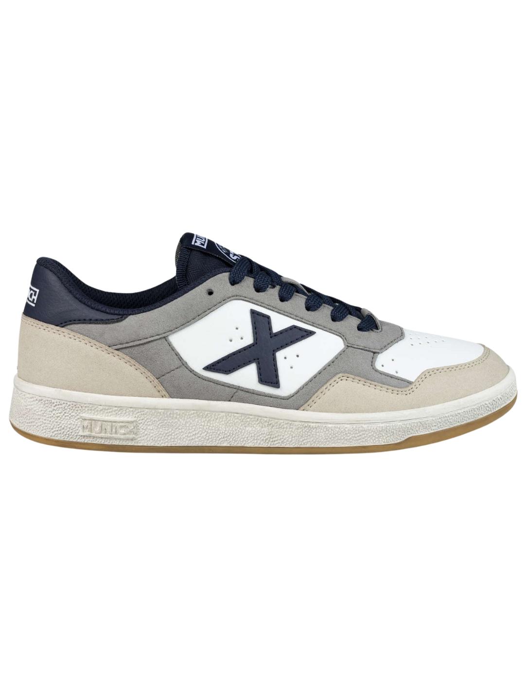 Zapatillas munich arrow 69 blanco azul de hombre.