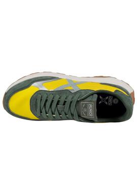 Zapatillas munich babel 01 amarillo verde de hombre.