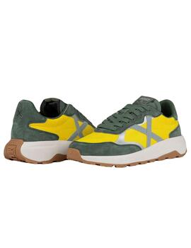 Zapatillas munich babel 01 amarillo verde de hombre.