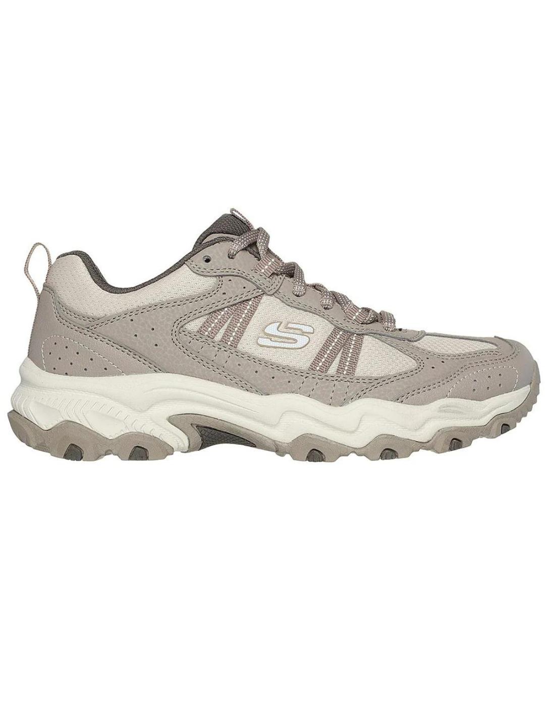 Zapatillas skechers stamina at marron de mujer.