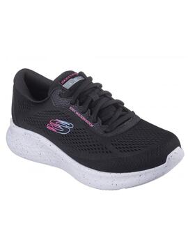 Zapatilla skechers through the mud waterproof negro de mujer