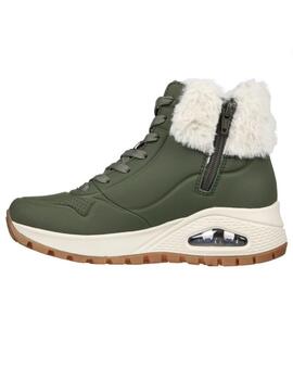 Zapatillas skechers uno rugged fall air verde de mujer.