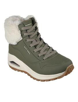 Zapatillas skechers uno rugged fall air verde de mujer.