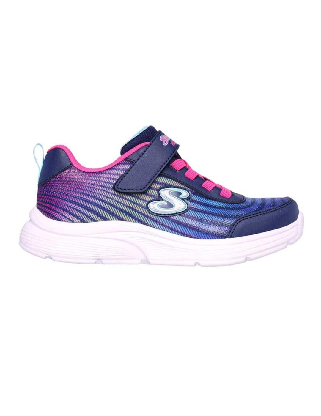 Zapatilllas skechers hydro crush azul de niña.