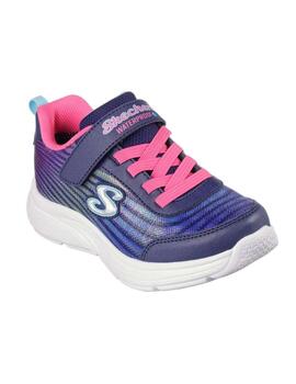 Zapatilllas skechers hydro crush azul de niña.