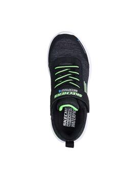 Zapatillas skechers dripper drop negro de niño.