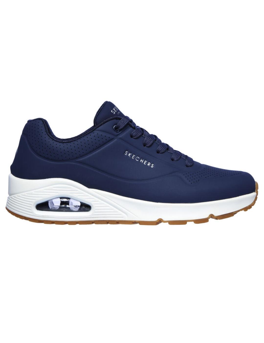 Zapatillas skechers stand on air azul de hombre.