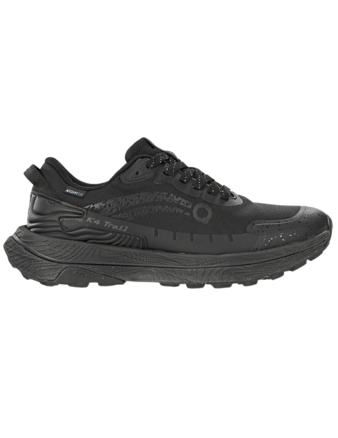 Zapatillas atom k4 trail run at173 tex negro de hombre.