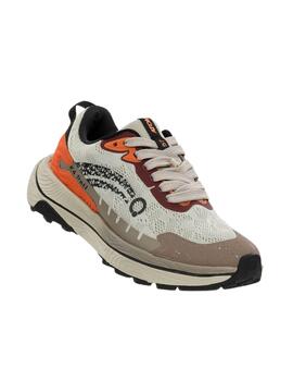 Zapatillas atom k4 trail run at167 safari gris de mujer.