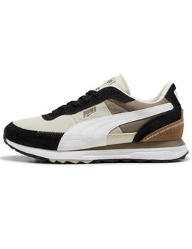 Zapatillas puma road rider blanco negro de hombre.