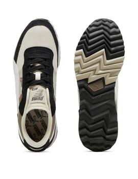 Zapatillas puma road rider blanco negro de hombre.