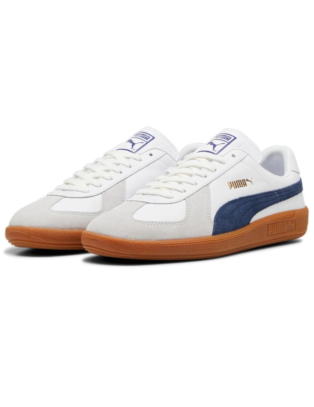 Zapatillas puma army trainer blanco azul de hombre.