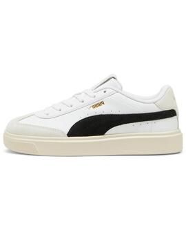 Zapatillas puma lajla t-toe blanco negro de mujer.