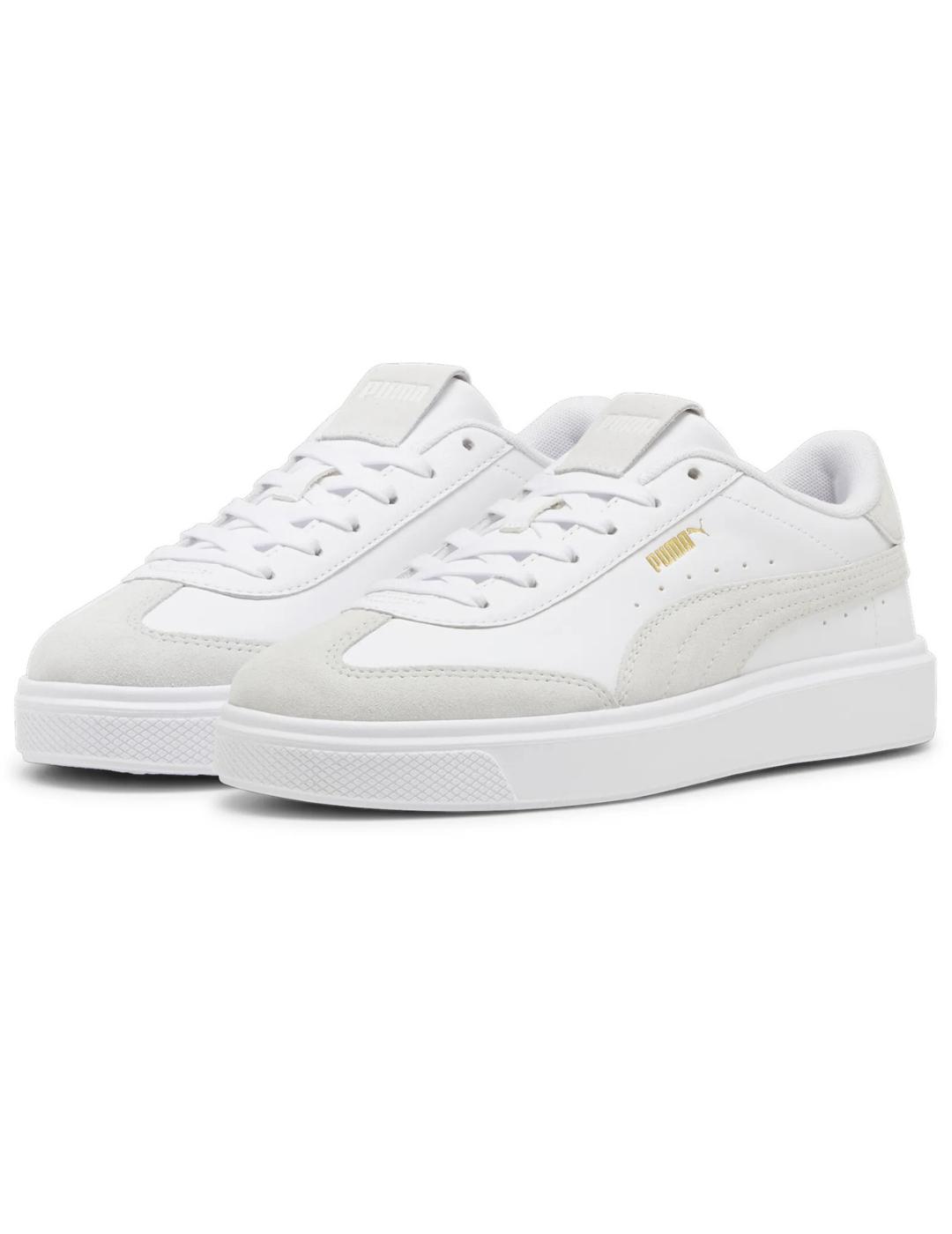 Zapatillas puma lajla t-toe blanco de mujer.