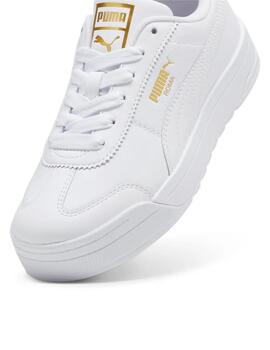 Zapatillas puma roma blanco de mujer.