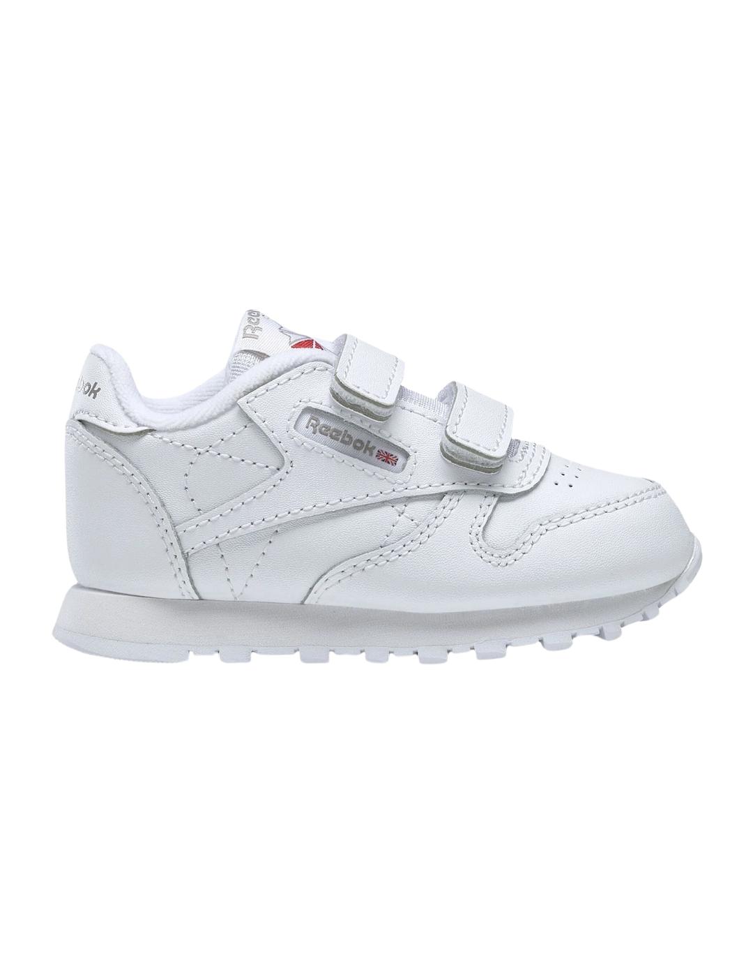 Zapatillas reebok classic 2v blanco de bebé.