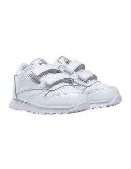 Zapatillas reebok classic 2v blanco de bebé.