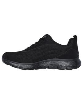 Zapatillas skechers flex appeal 5.0 negro de mujer.