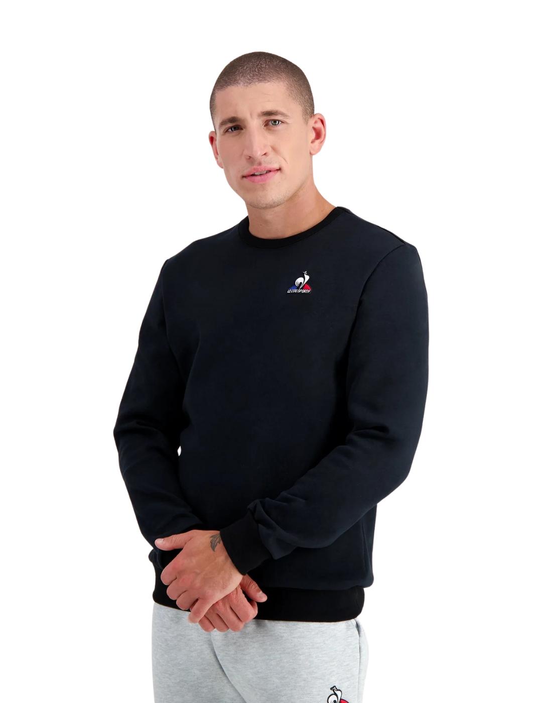 Sudadera le coq sportif essentiels nº4 negro de hombre.