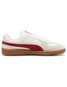 Zapatillas puma army trainer beige granate de mujer.