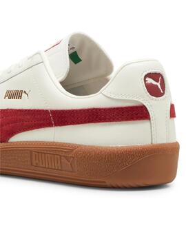 Zapatillas puma army trainer beige granate de mujer.