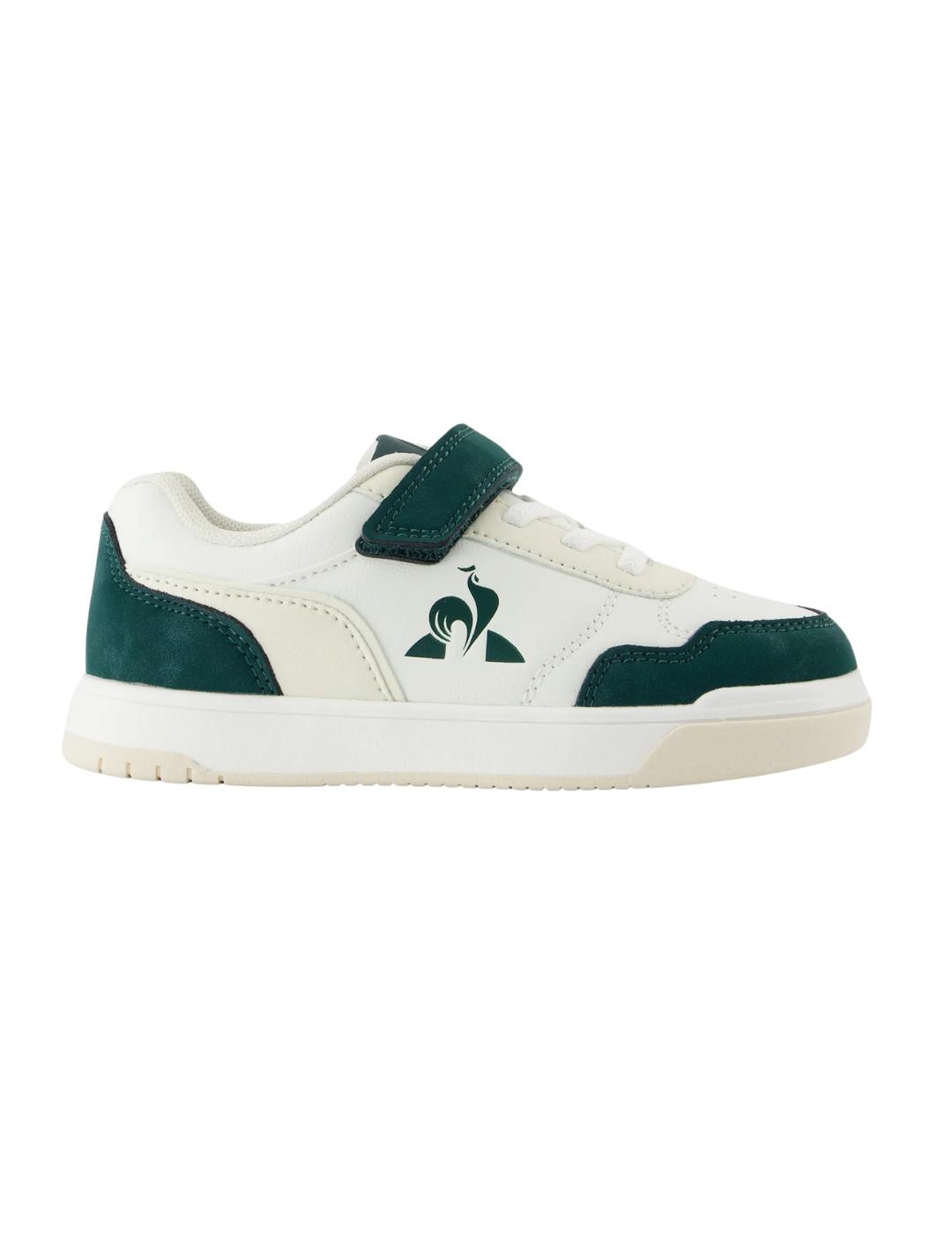 Zapatillas le coq lcs court breaker ps blanco verde de niño.