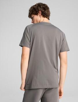 camiseta puma con bolsillo pumatech gris de hombre.