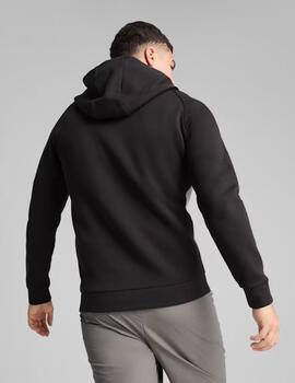 chaqueta puma pumatech full zip negro gris de hombre.