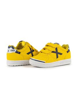 Zapatillas munich g-3 kid vco 433 amarillo de niño.