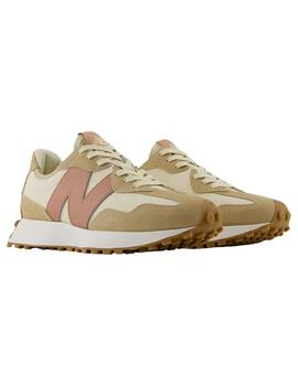 Zapatillas new balance ws327nka beige rosa de mujer.