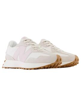 Zapatillas new balance ws327or blanco rosa de mujer.