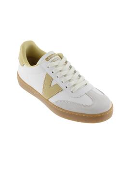 Zapatillas victoria berlin ciclista blanco beige de mujer.