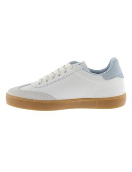 Zapatillas victoria berlin ciclista blanco celeste de mujer.