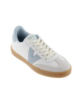 Zapatillas victoria berlin ciclista blanco celeste de mujer.